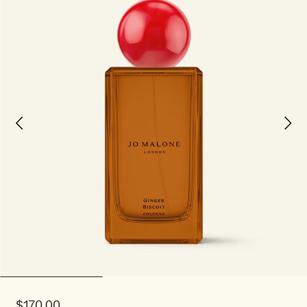 Jo Malone Ginger Biscuit Cologne with Red Cap